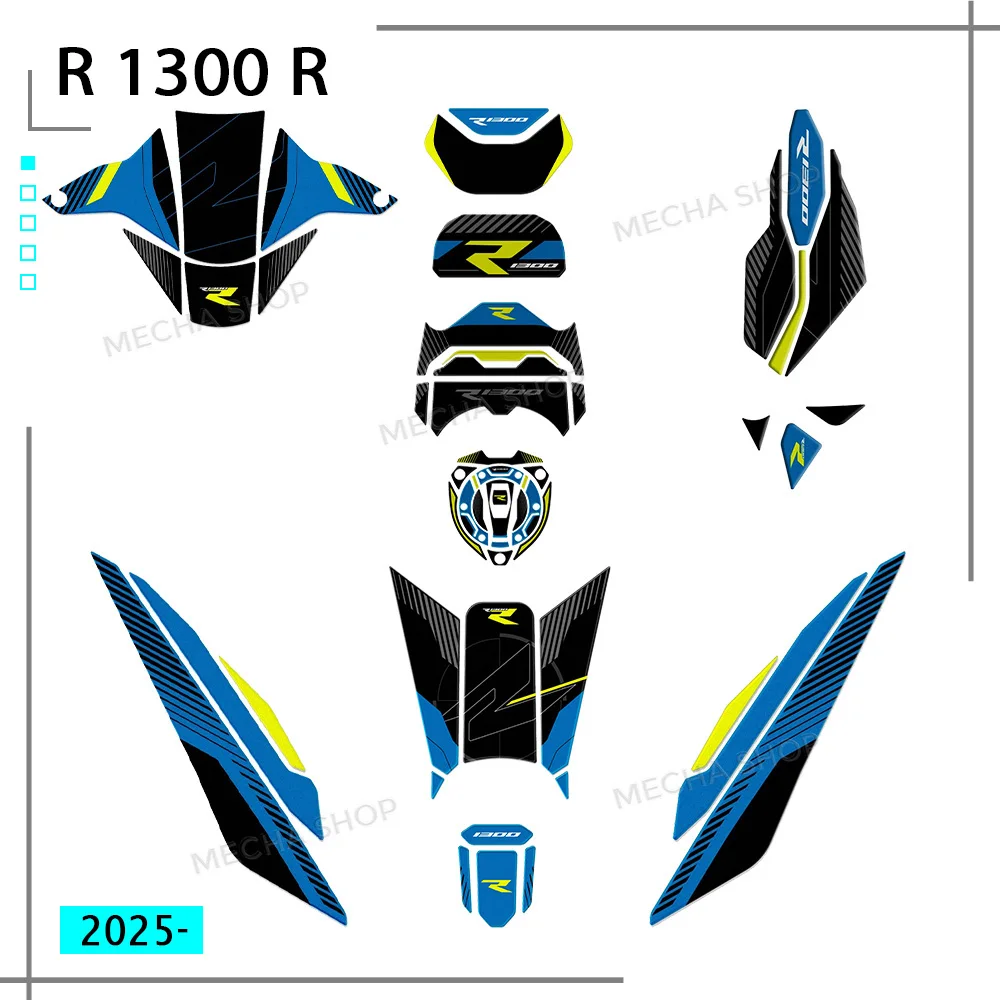 

Motorcycle Side Tank Pad Protection Kit For R 1300 R 2025- R1300R Stickers 3D gel