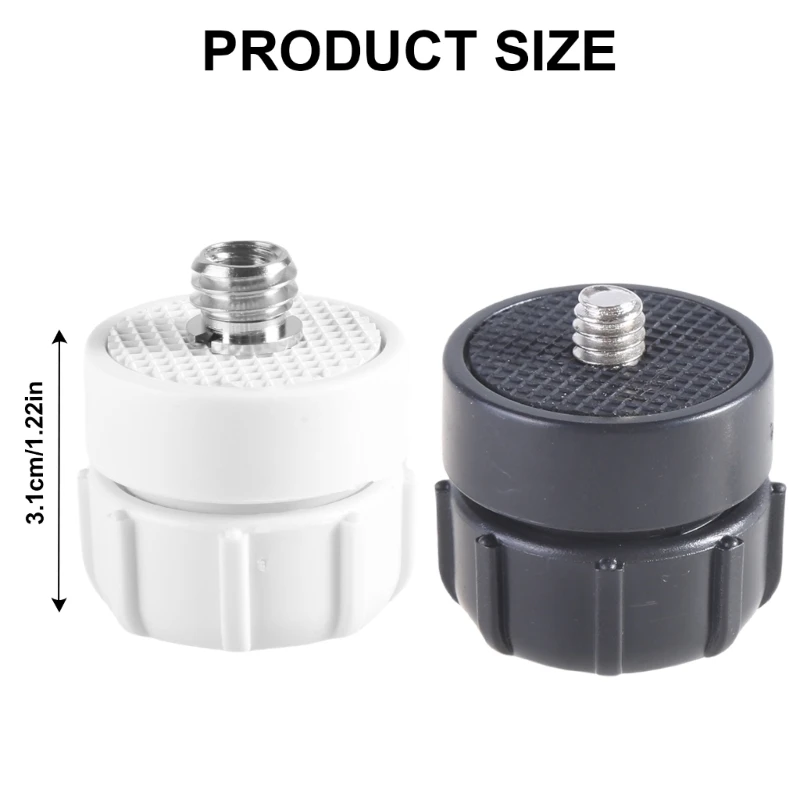 حوامل ثلاثية الكرات يتم تركيبها على الرأس إلى محول برغي 1/4 و3/8 لكاميرات الحركة DSLR