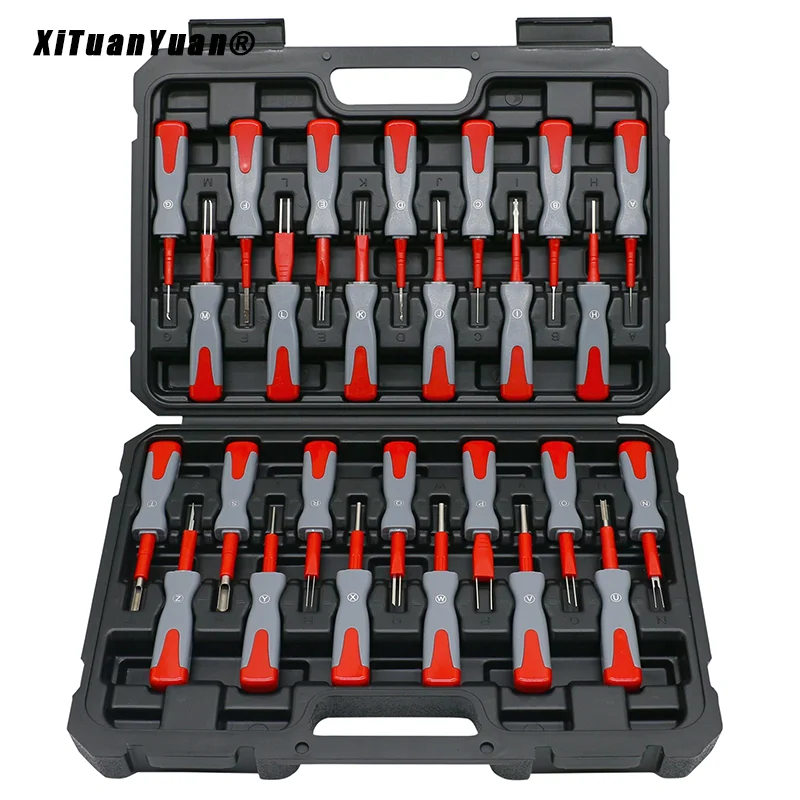 26pcs Wire Plug Connector Extractor Puller Portable Durable Car Accessories Release Pin Extractor Kit Universal Removal Tool