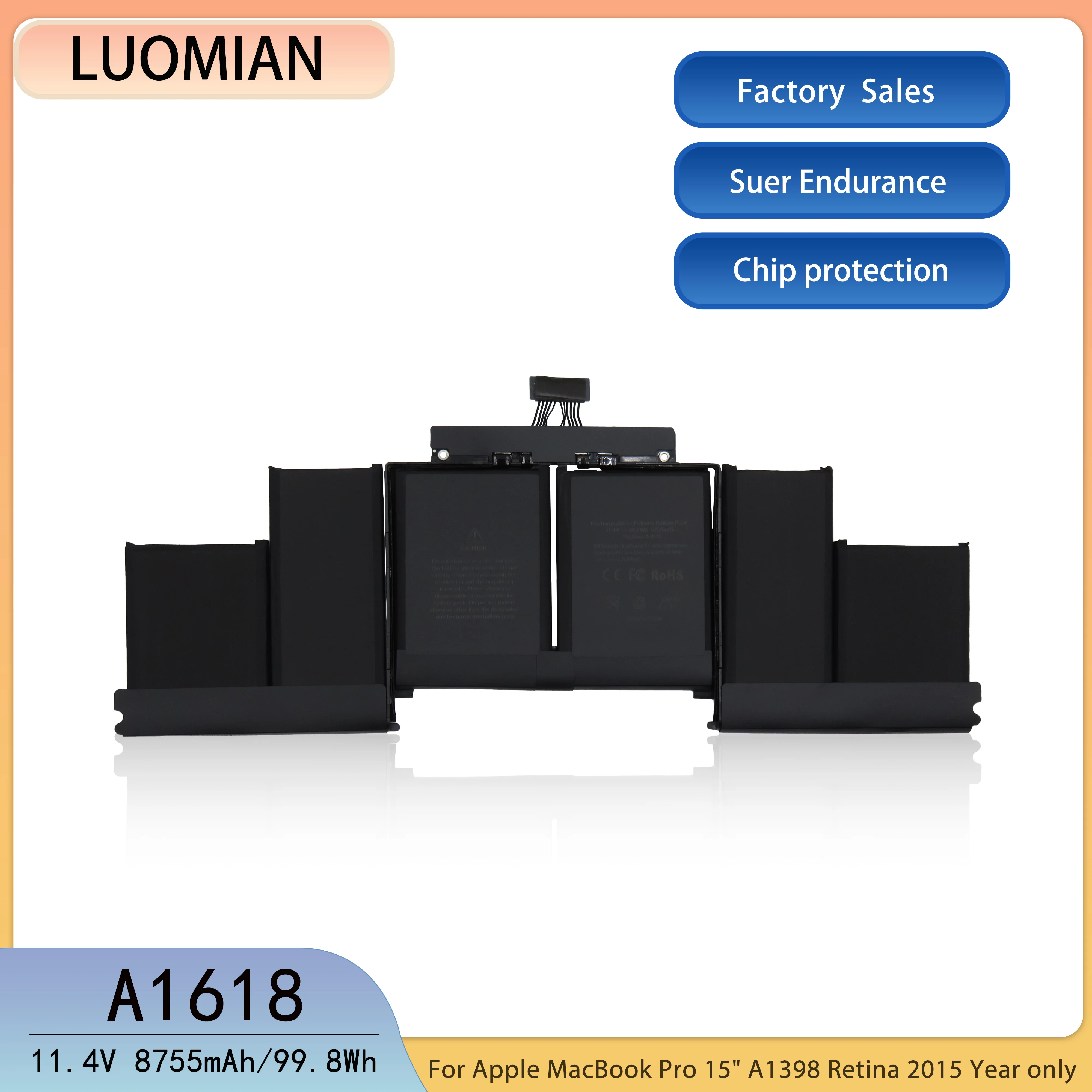 Батарея для ноутбука Apple A1618 MacBook Pro 15 дюймов Retina A1398 2015 год 020-00079 MJLQ2LL/A MJLT2LL/A с инструментами Батарея для ноутбука Apple A1618 MacBook Pro 15 дюймов Retina A1398 2015 год 020-00079 MJLQ2LL/A MJLT2LL/A с инструментами