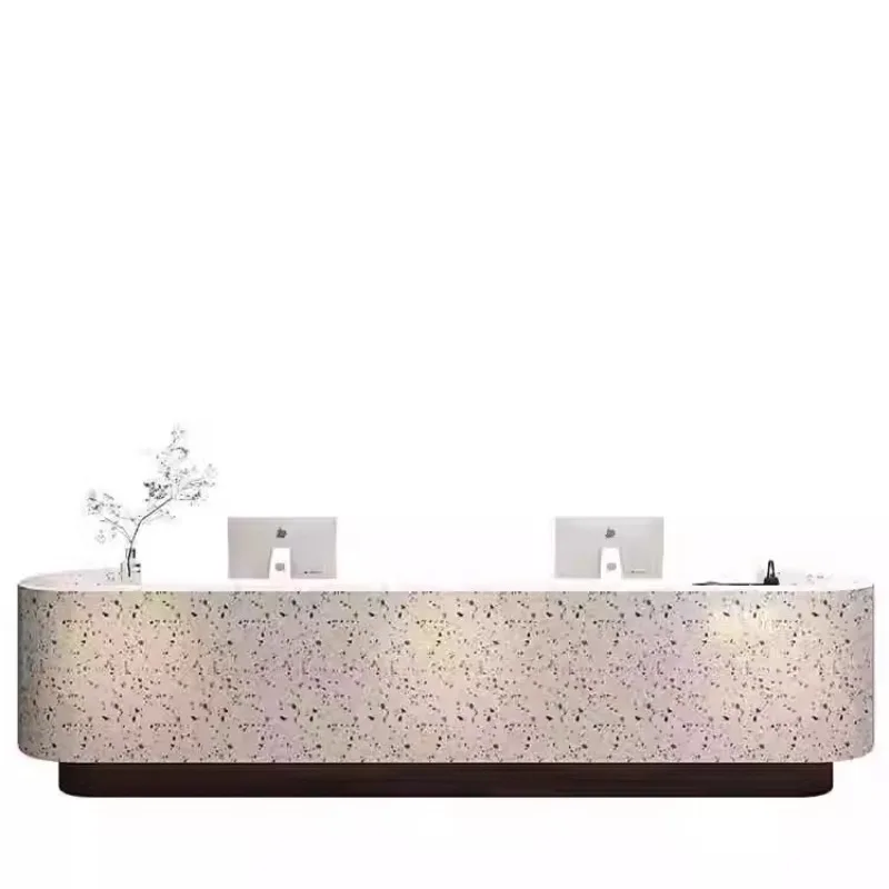 Executive Minimalistische Empfangstheken Nail Company Beste einfache Willkommens-Empfangstheken Beauty Modern Bureau Commercial Furniture