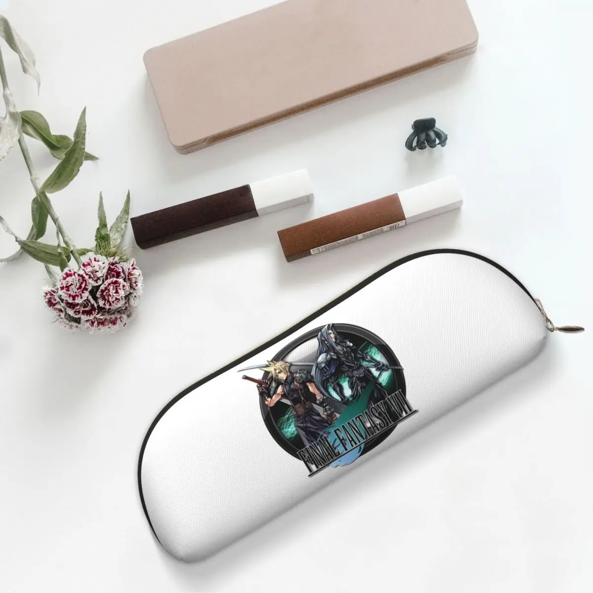 Cloud Sephiroth Final Fantasy VII Federmäppchen, Federmäppchen, Aufbewahrung, Schreibwaren, Stiftbox, Bleistiftbeutel für Jungen und Mädchen, Schule