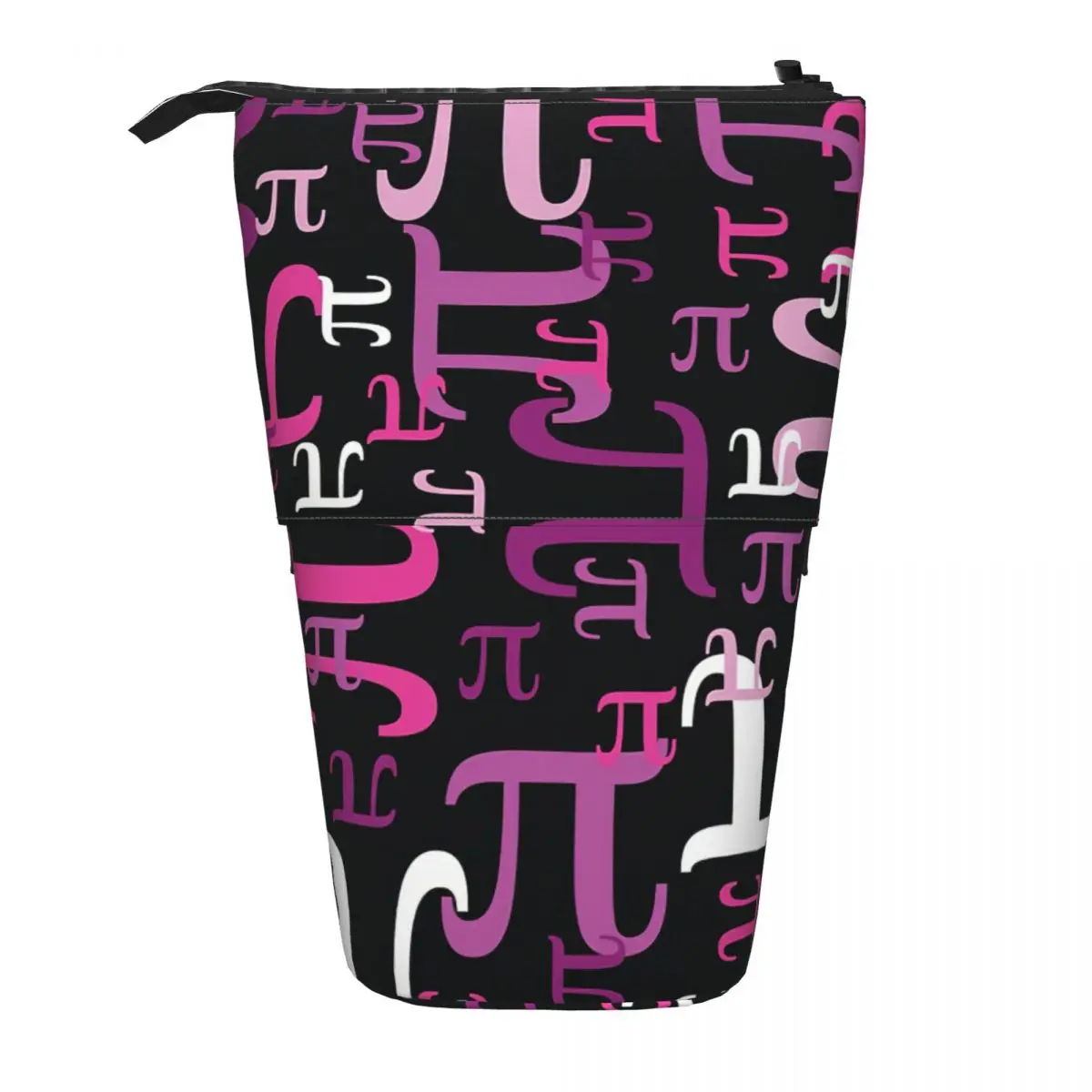 

Pieces Of Pi (Pink) Pen Box Student School Zipper Pen Bag Child Stationery Bag Pencase Vertical Retractable Pencil Case