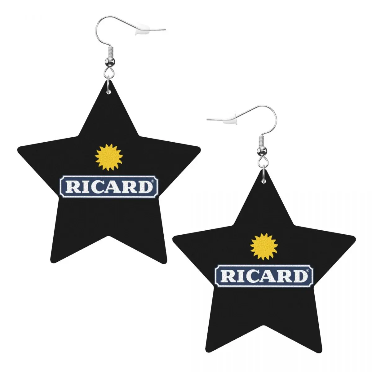 

Custom Marseille France R-Ricards Leather Teardrop Earrings Personalized For Women Jewelry Accessories For Valentine's Day