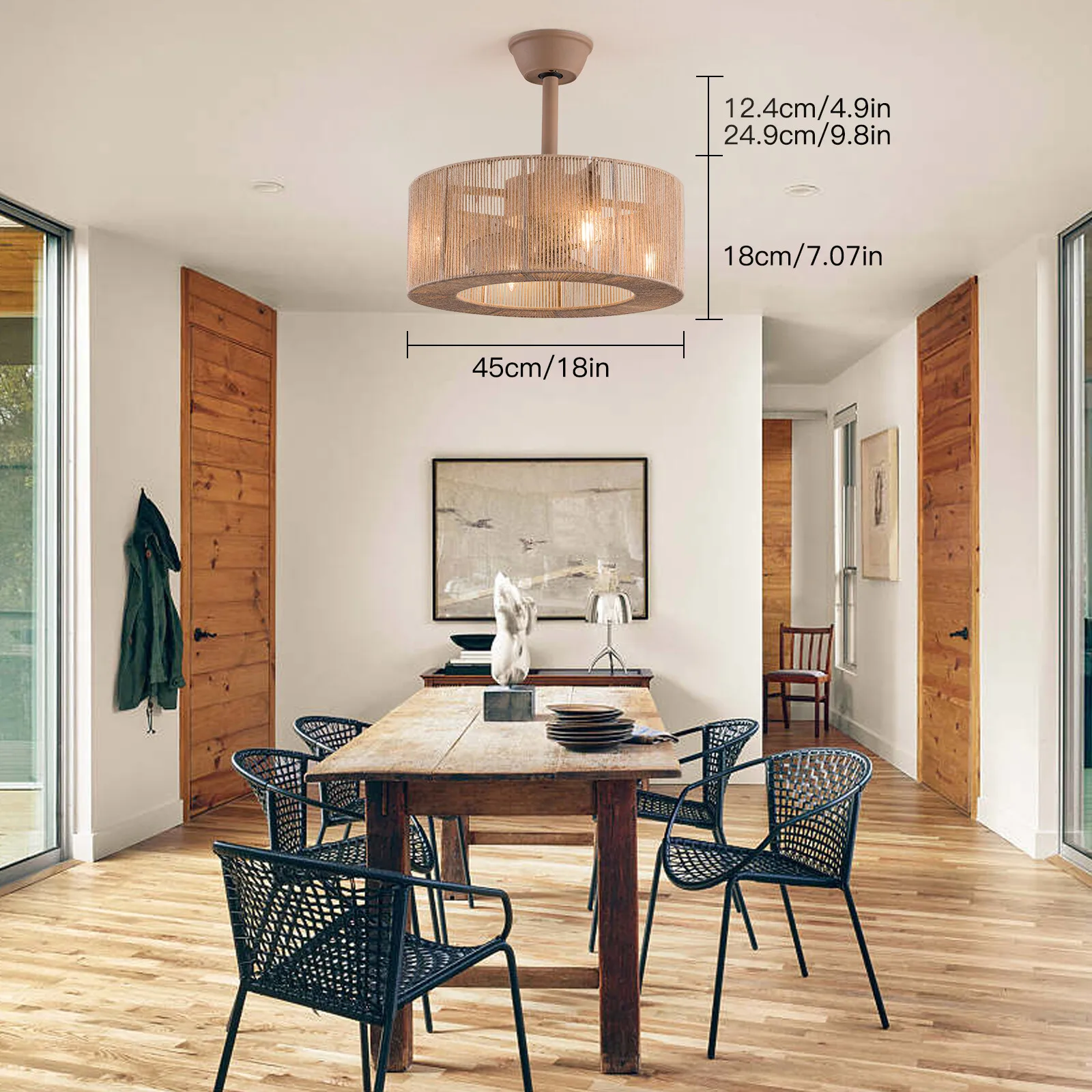 18'' Caged Ceiling …