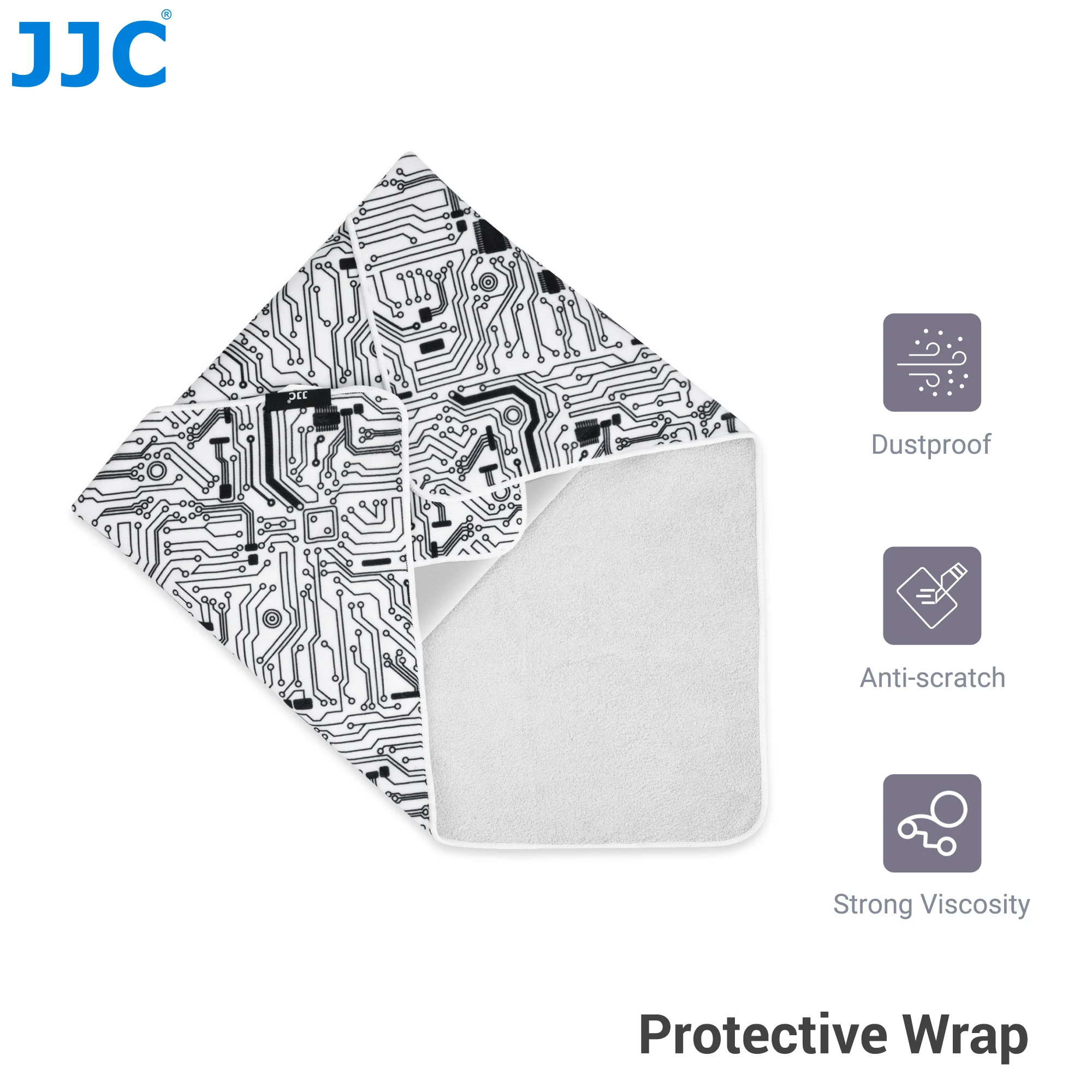 JJC Protective Wrap Anti-scratch Lens Camera Wrap Lens protector Magic Self-Adhesive Cloth Protective Camera Wrapper for DSLR
