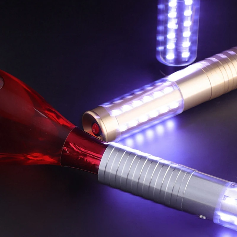 Bar Luminous Champagne Light Rechargeable LED Flashing Light Glow Stick KTV Atmosphere Stick Champagne Head, US Plug