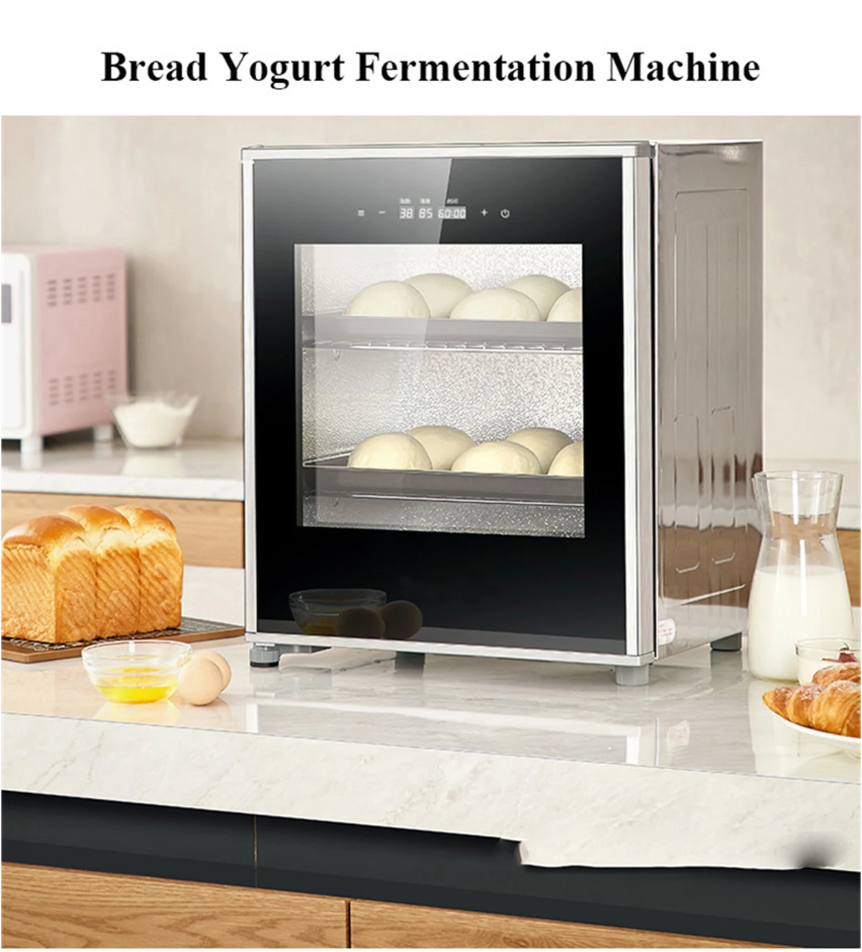 Full Stainless Steel Auto Control Temperature 40L 3tray Yogurt Fermentation Cabinet