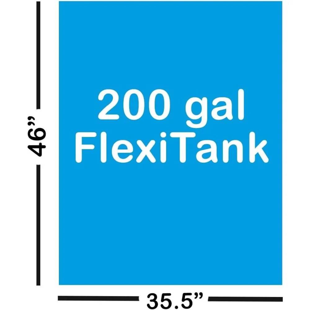 Tanque de agua plegable para riego de jardín portátil, contenedor de almacenamiento ideal para plantas y uso en invernadero (capacidad de 200 l)