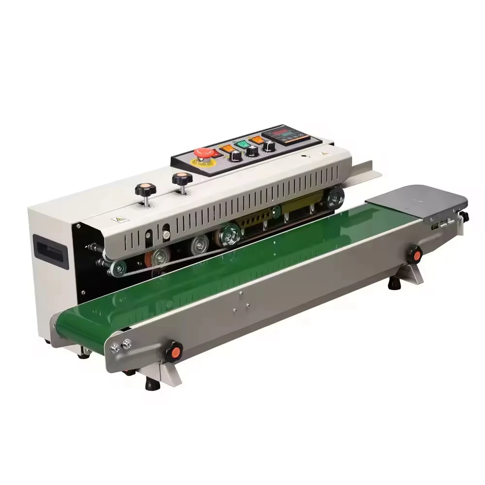 FR-1000 Factory Price Commercial Automatic Continuous Horizontal Desktop Plastic Bag Sealer Film Heat Sealing Machine for Sale