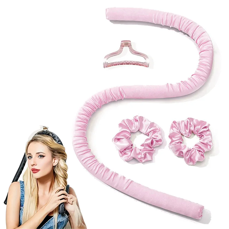 Woman Heatless Curling Rod Hair Curls Headband Make Hair Soft Shiny No Heat Spiral Soft Sleeping Curling Iron ModelingAccessorie