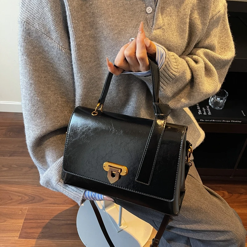 

Белая роскошная брендовая кожаная сумка-тоут для женщин, элегантная классическая сумка через плечо, женская сумка-мессенджер, популярная