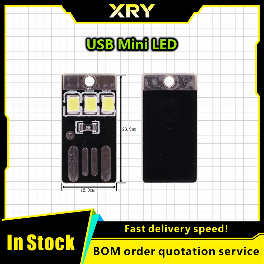 XRY 10pcs Camping Night Hiking Tent Lamp Light Outdoor Portable Energy Saving Flashlight Mini Ultra-thin Mobile USB LED Keychain