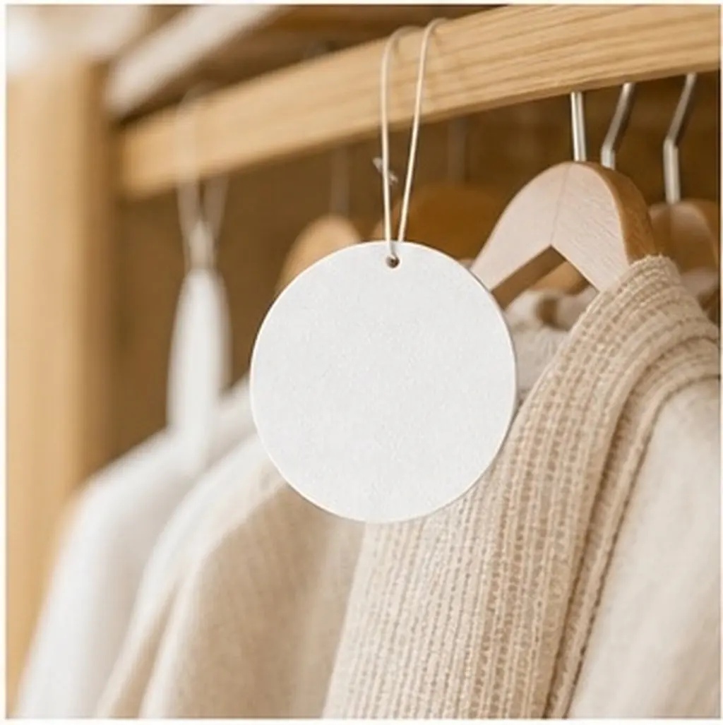 1Set Round Sublimation Air Freshener Blanks Felt Heat Transfer Sheets Elastic Strap DIY Air Freshener Craft Materials