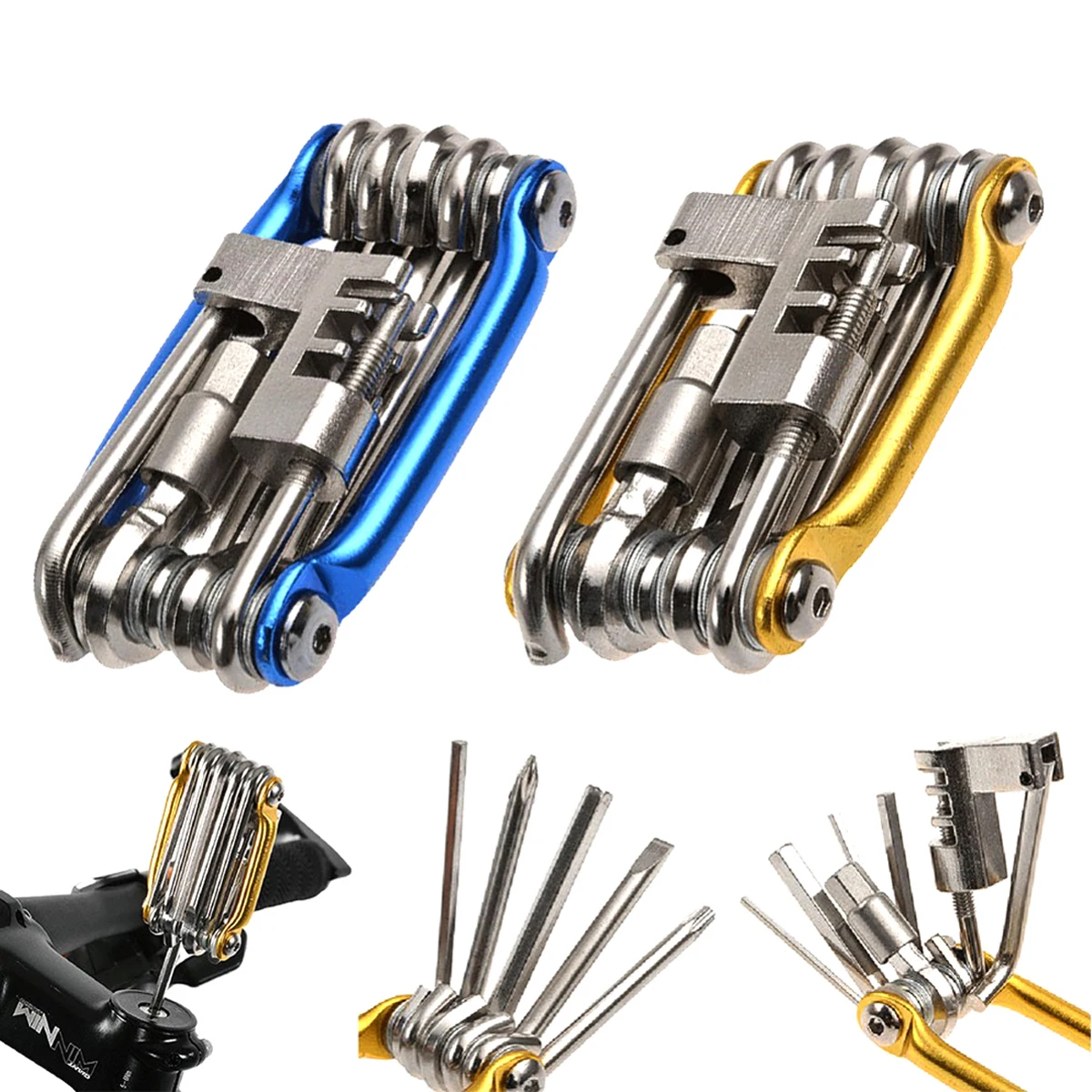 

Multifunction 11 In1 Wrench Screwdriver Chain Hex Spoke Mountain Cycling Tools Bicycle Repairing Set Bike Bike Repair Tool Kit