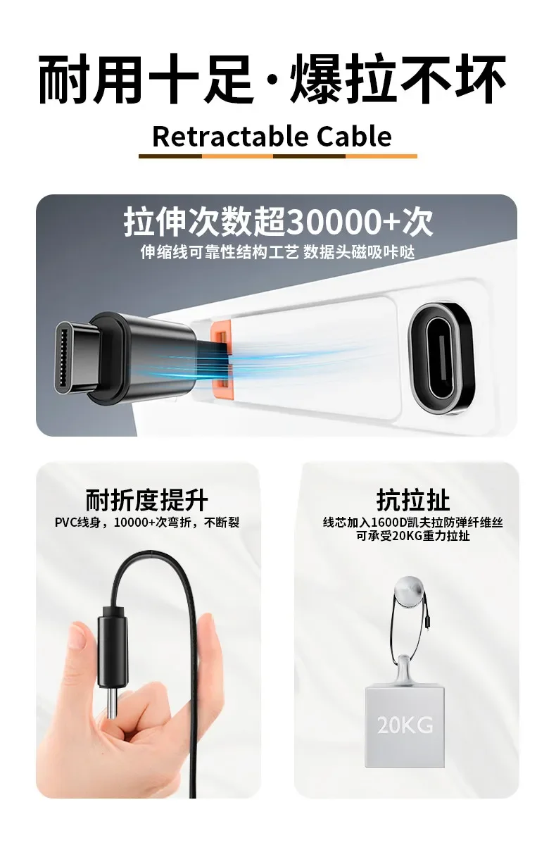 Central Control Docking Station Front Row Aromatherapy Expansion Dock Telescopic Cable Fast Charger For Stelato S9 S9T 2024-2026 detail image 6
