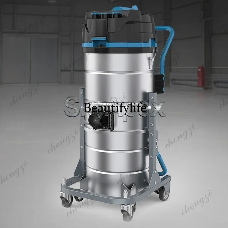 

81 Industrial Commercial Vacuum Cleaner High Power Wet Dry Pulse Dust Collector High Suction for Workshop Warehouse Cement Groun