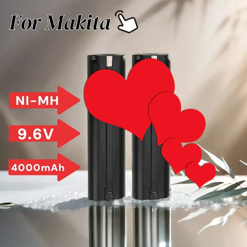 لماكيتا ماك 6095D 9000 9001 9002 9033 9034 632007-4 9600 193890-9 5090D 9.6V 4000mAh ni-mh بطارية بديلة قابلة للشحن