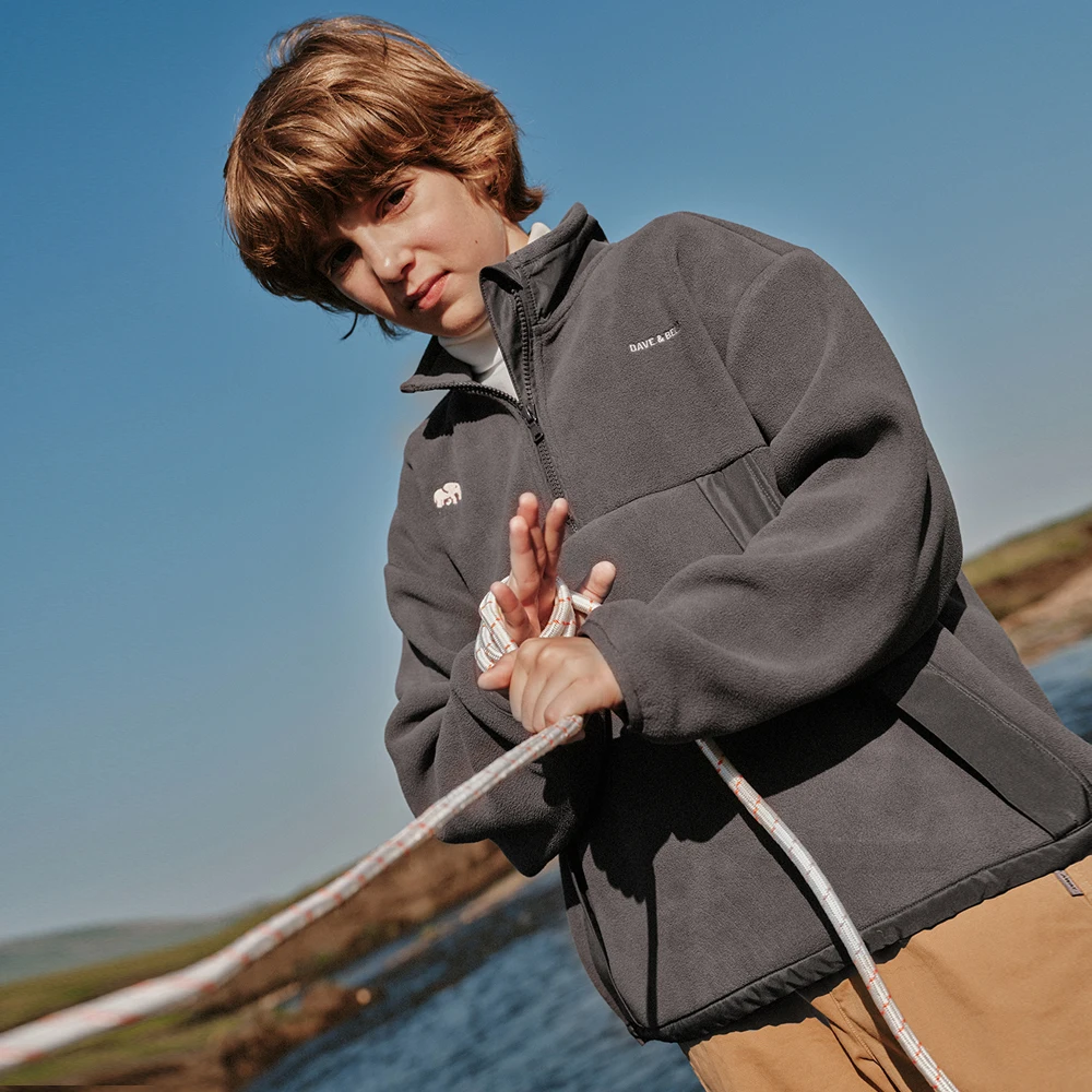 Dave Bella Boys Polar Fleece Sweatshirt Kids Winter Warm Hoodies Top Casual Knitted Long Sleeve Pullover DK4264554