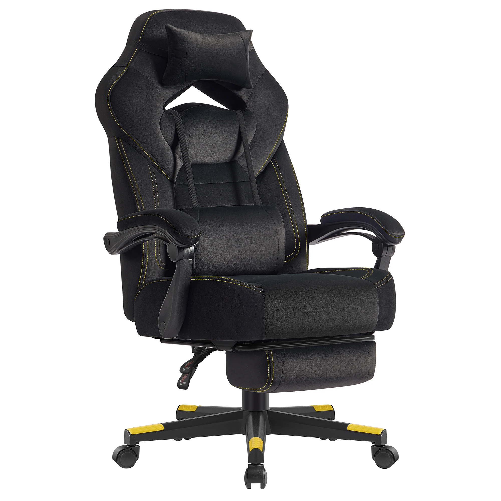 SONGMICS Gamingstoel Bureaustoel Computerstoel Ergonomisch ontwerp Voetsteun
