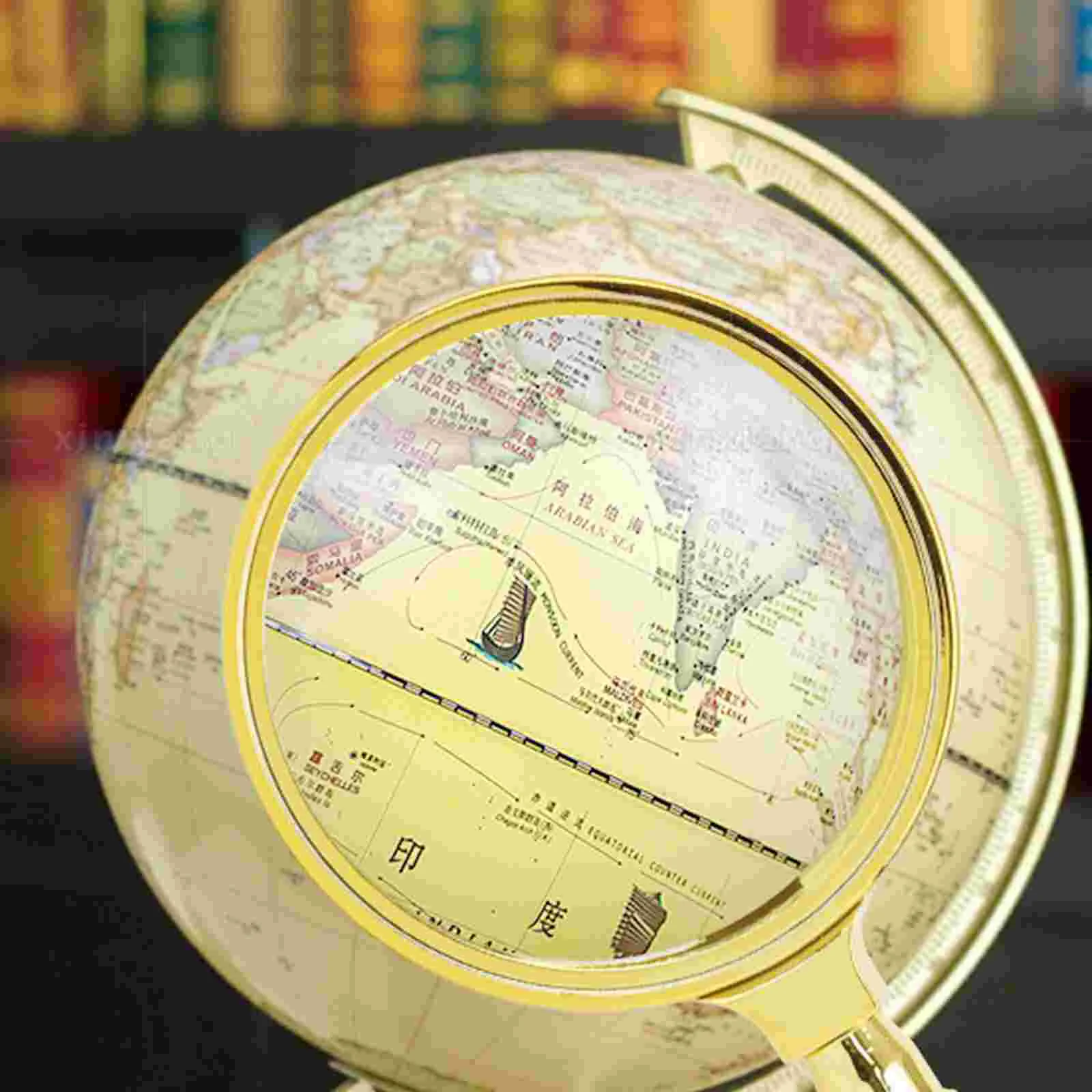 Handheld 90mm Mira Royal Detective Gold Plated Magnifying Glass Childrens Glasses Handheld Magnifiers Elderly Reading Tools