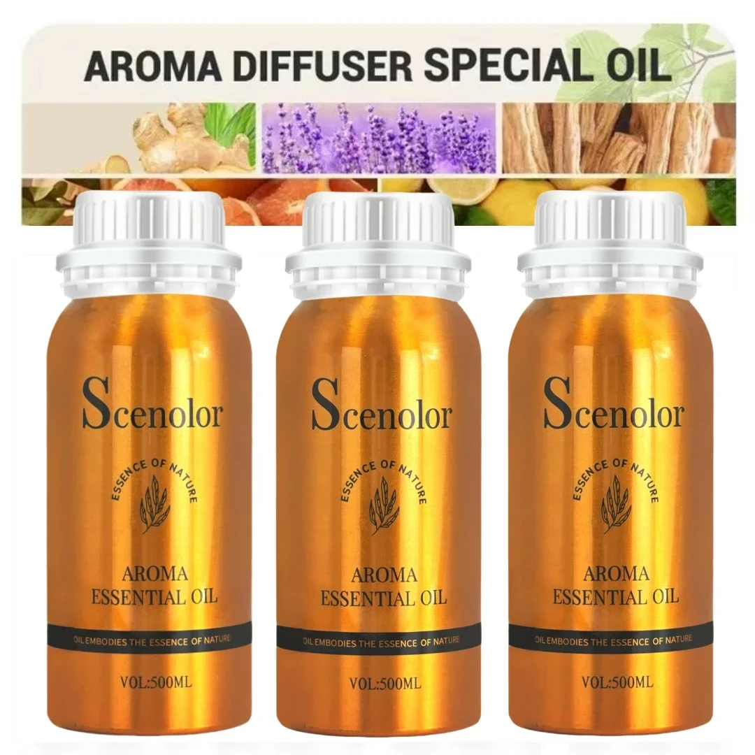 500ML 향수 에센셜 오일 가정용 방향제 아로마 디퓨저 기계 순수 식물성 유래 유명 브랜드 에센셜 오일