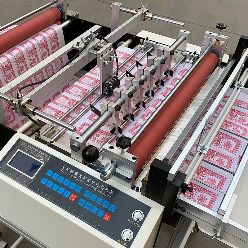 High Speed Label Paper Roll to Sheet Cutting Machine/Die Cutter With Eye Mark Sensor