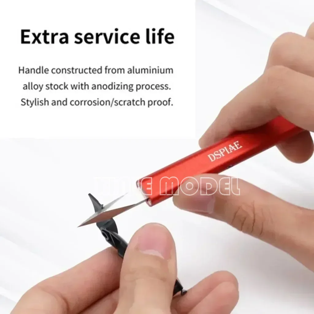 DSPIAE AT-TSA AT-TSB couteau à presser à large ouverture, acier inoxydable 440 multifonction, couteau à large bord, outil de bricolage de loisirs pour la fabrication de modèles