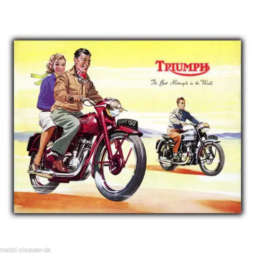 The Best Motorcycle Retro Vintage Advert SIGN METAL PLAQUE art print
