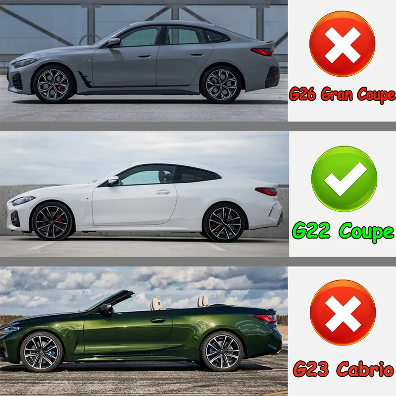 سبويلر الشفة الخلفية لسيارات BMW G22 G82 4 Series 420i 430i M440i لـ M4 2020-2023 Ducktail سبويلر خلفي التمهيد الشفاه PSM نمط مظهر الكربون #4