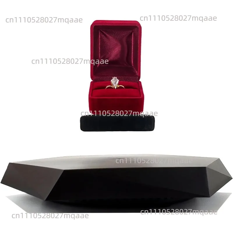 Magnetic Levitation and Rotation Display Stand for Figures Jewelry Weight-bearing 350g Base UFO Floating Display Rack with Light