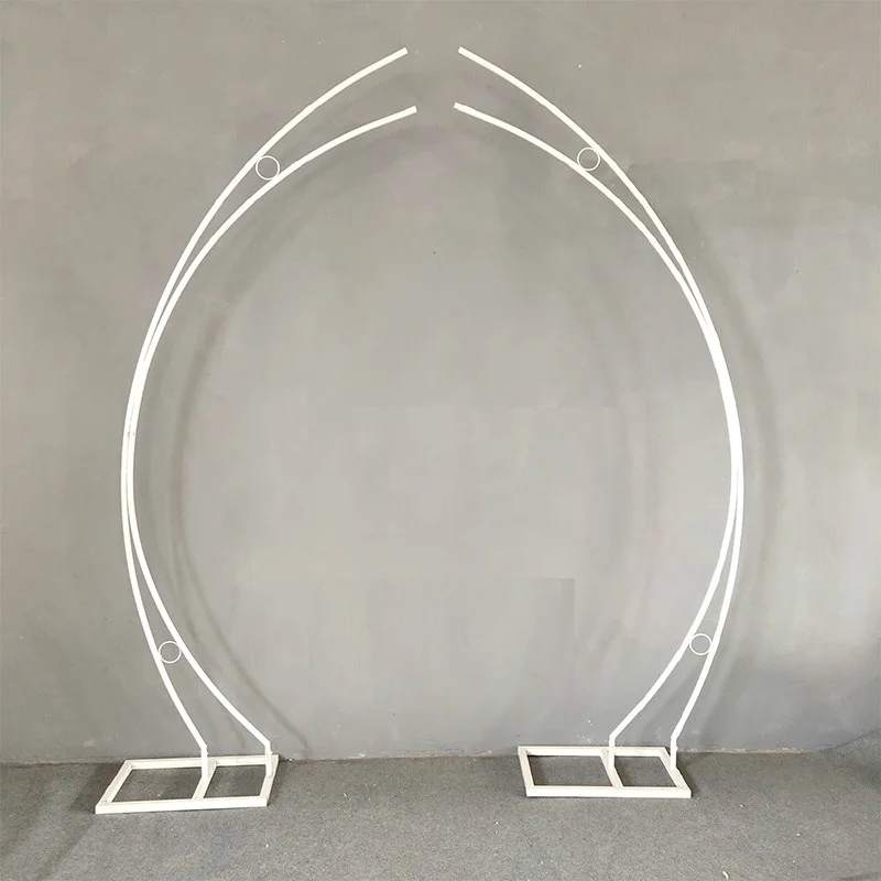 

Road Lead Iron Frame Wedding Arch, Stage Background Door, Road Lead, Moon Arch, Birthday Party Supplies, 2Pcs