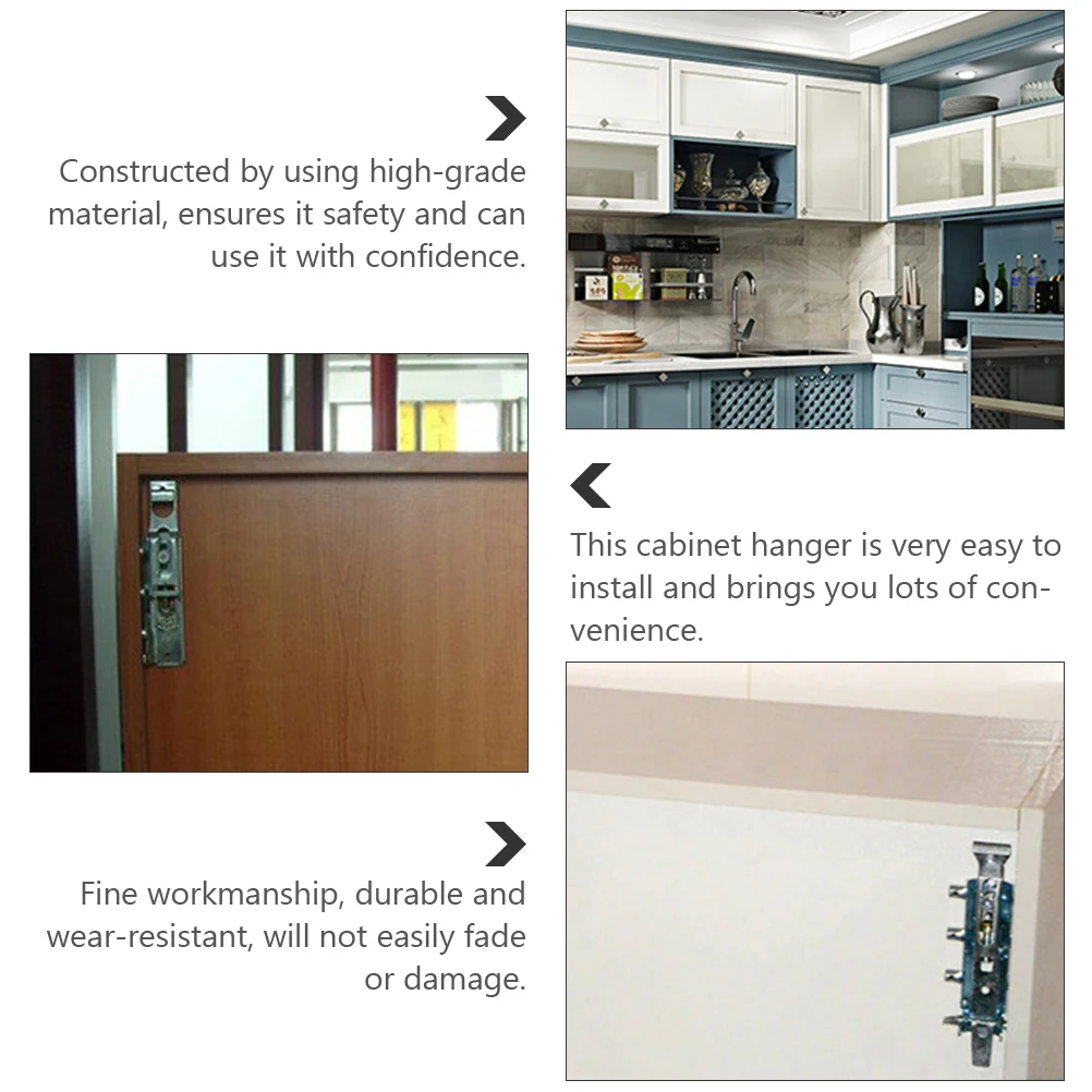 

2 комплекта, стабильная сверхмощная вешалка для шкафа, стальной подвесной фитинг, утолщенная конструкция, противоскользящая, гладкая, гальваническое покрытие