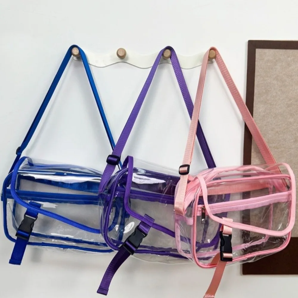 

Fashion Transparent Crossbody Bag Versatile Large Capacity Shoulder Bag PVC Handbag