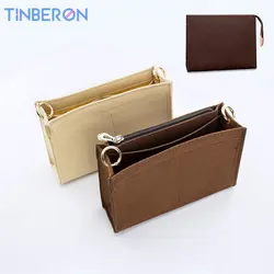 TINBERON Fit For Toiletry Pouch 19 26 Bag Liner Organizer borsa per cosmetici borsa per il trucco borsa da viaggio inserto organizzare borsa per il lavaggio in feltro