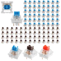 150 Interruptores para Teclado, 3 Pines, a Prueba de Polvo, Lineales, Táctiles, Silenciosos, para Teclados Mecánicos MX, Interruptores para Juegos, DIY