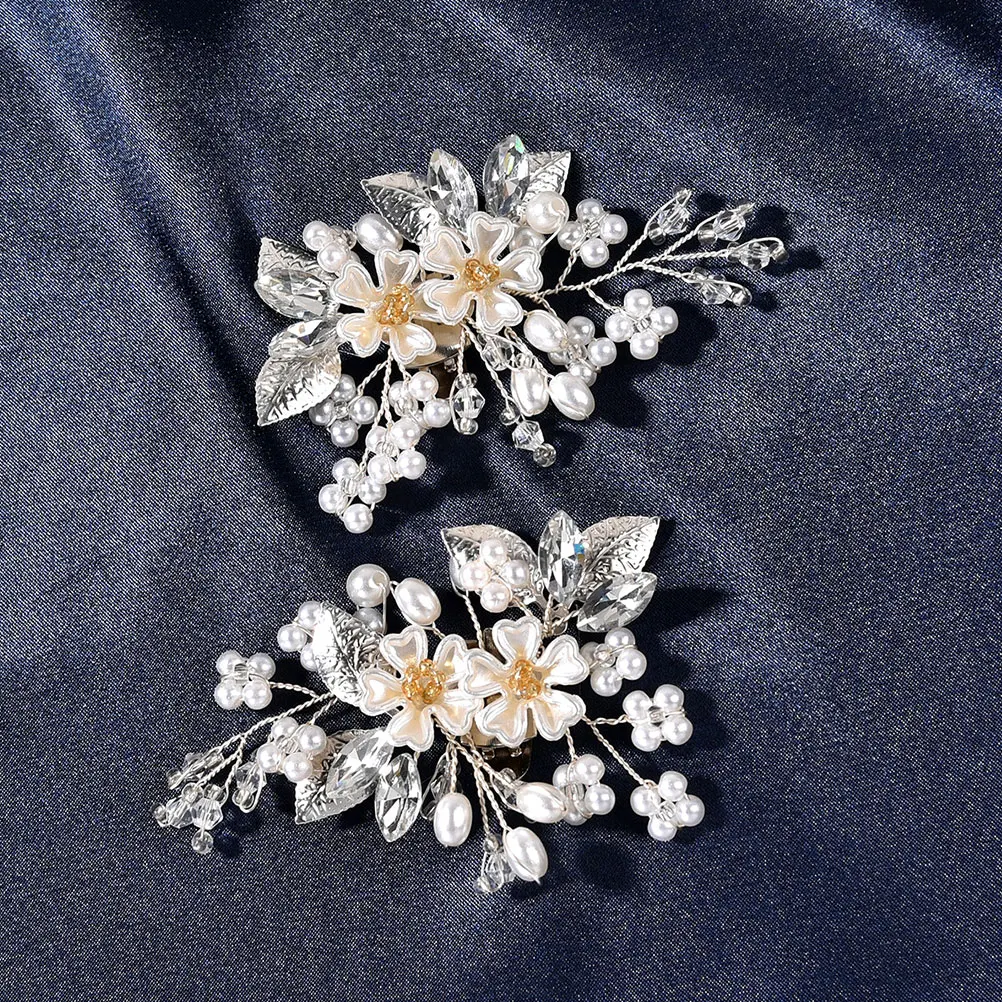 

Pearl Flower Buckles Detachable Clips for Bridal Wedding Removable Shoe Clips Party Shoes Elegant Accessories Pearl Design