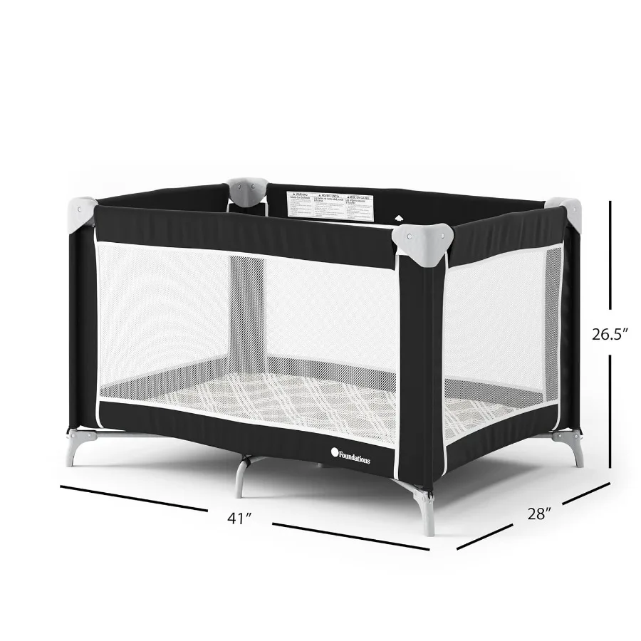 ホテル用折りたたみ式ベビーサークル「Sleep 'N Store」、取り外し可能なベビーベッド付きポータブルプレイヤード、収納付きトラベルプレイヤード