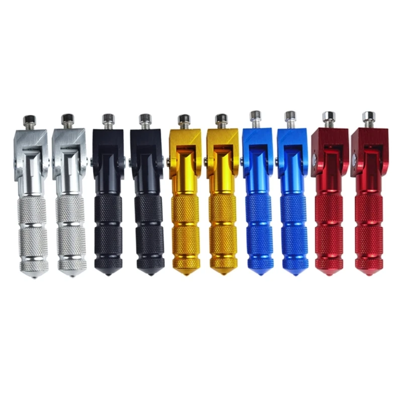 

8mm Universal Pedals Folded Footrest Footpeg Compatible For Motorcycles Bicycles Electric Vehicles Mopeds Karts Scooters