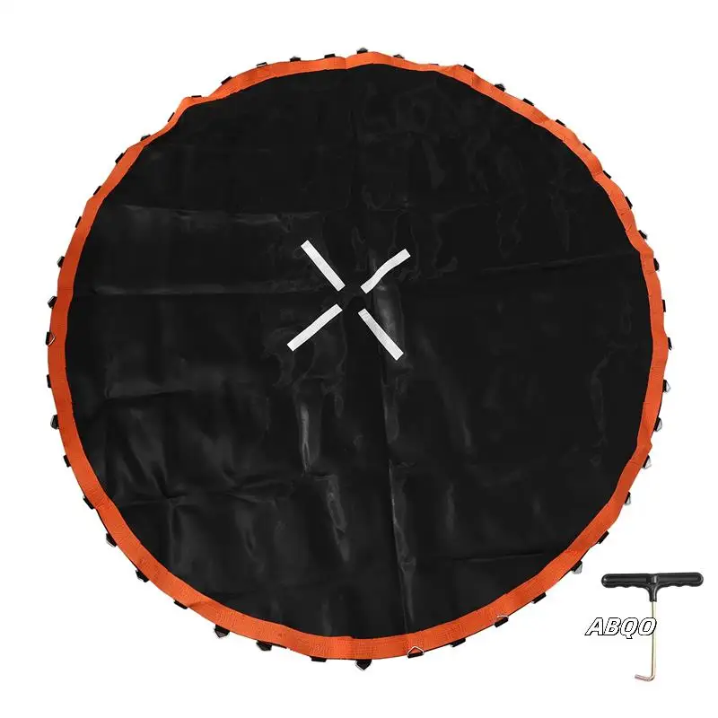 

Trampoline Mat, For 8 Ft Frame, With 48 V-Rings, Trampoline Replacement Mat, Reinforce, UV-Resistant, With Spring Hook