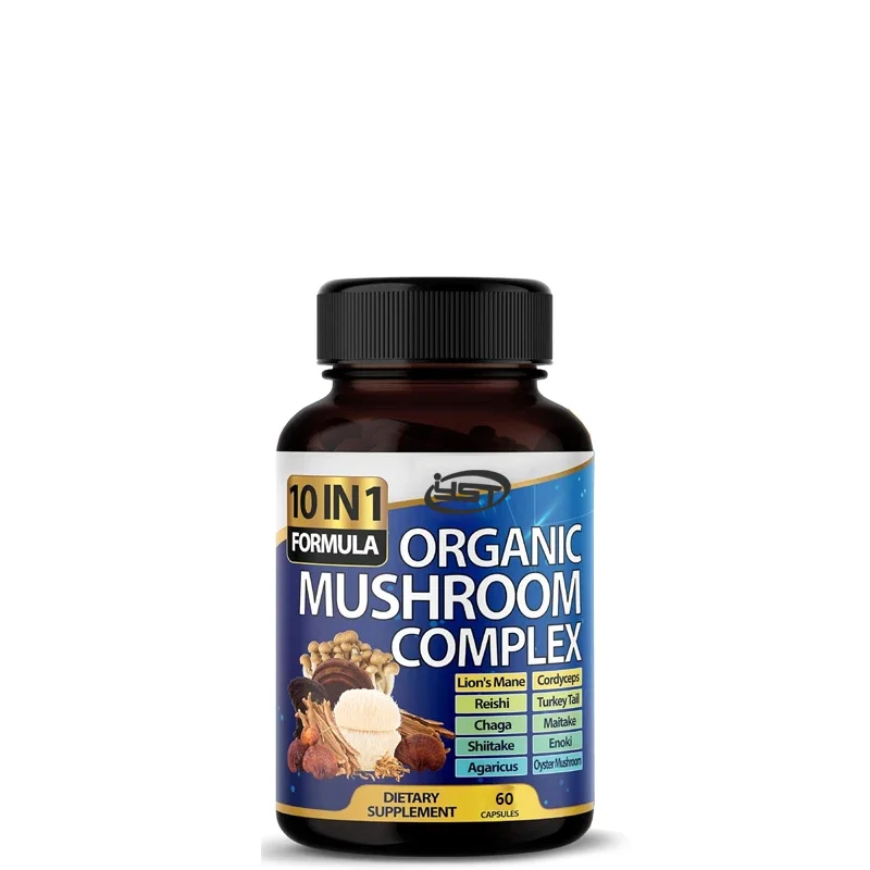 10 in 1 high-strength mushroom supplement - Lion mane, Cordyceps sinensis, Ganoderma lucidum-Memory and focused brain supplement