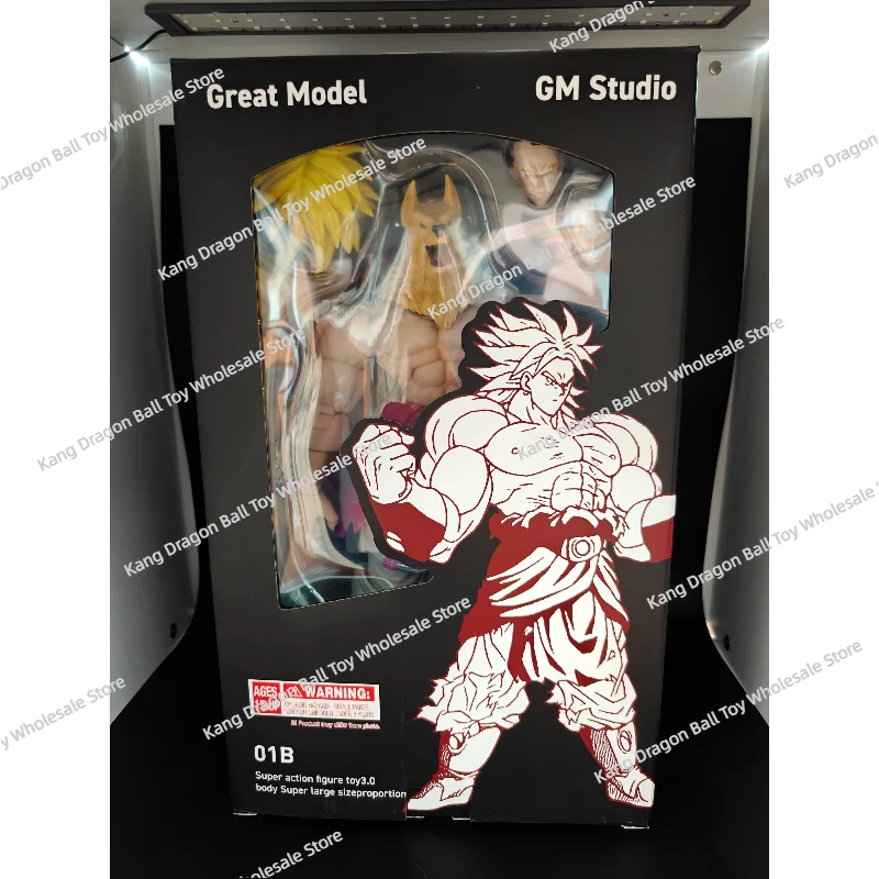 Expédition bientôt! GM Studio Dragon Ball Broly 26 cm 01A01B01C figurine modèle d'animation jouet Collection cadeau