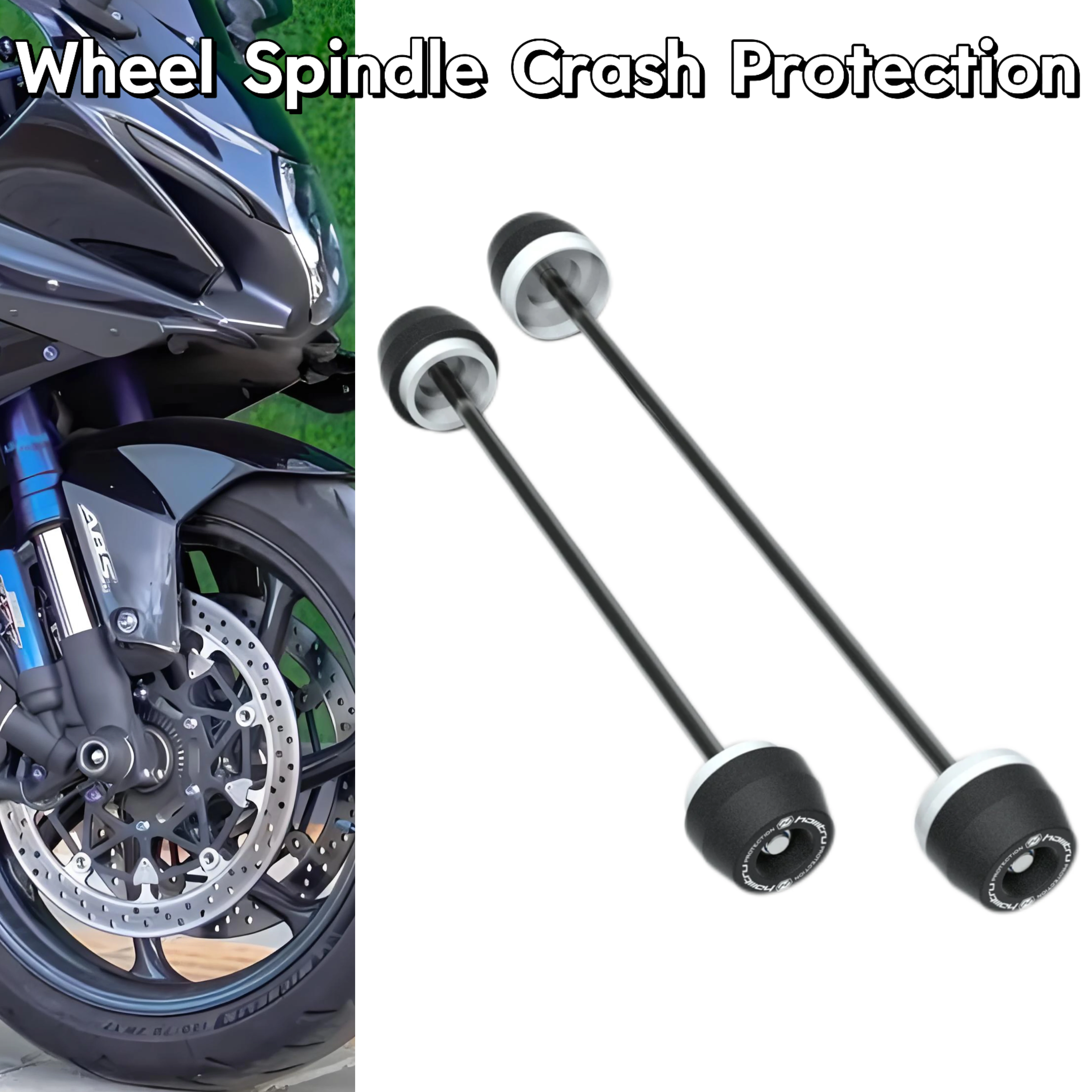 

Used for Suzuki GSX-R1000R GSX-R1000 GSXR1000 2017-2023 motorcycle front and rear wheel hub axle tube collision protection slide