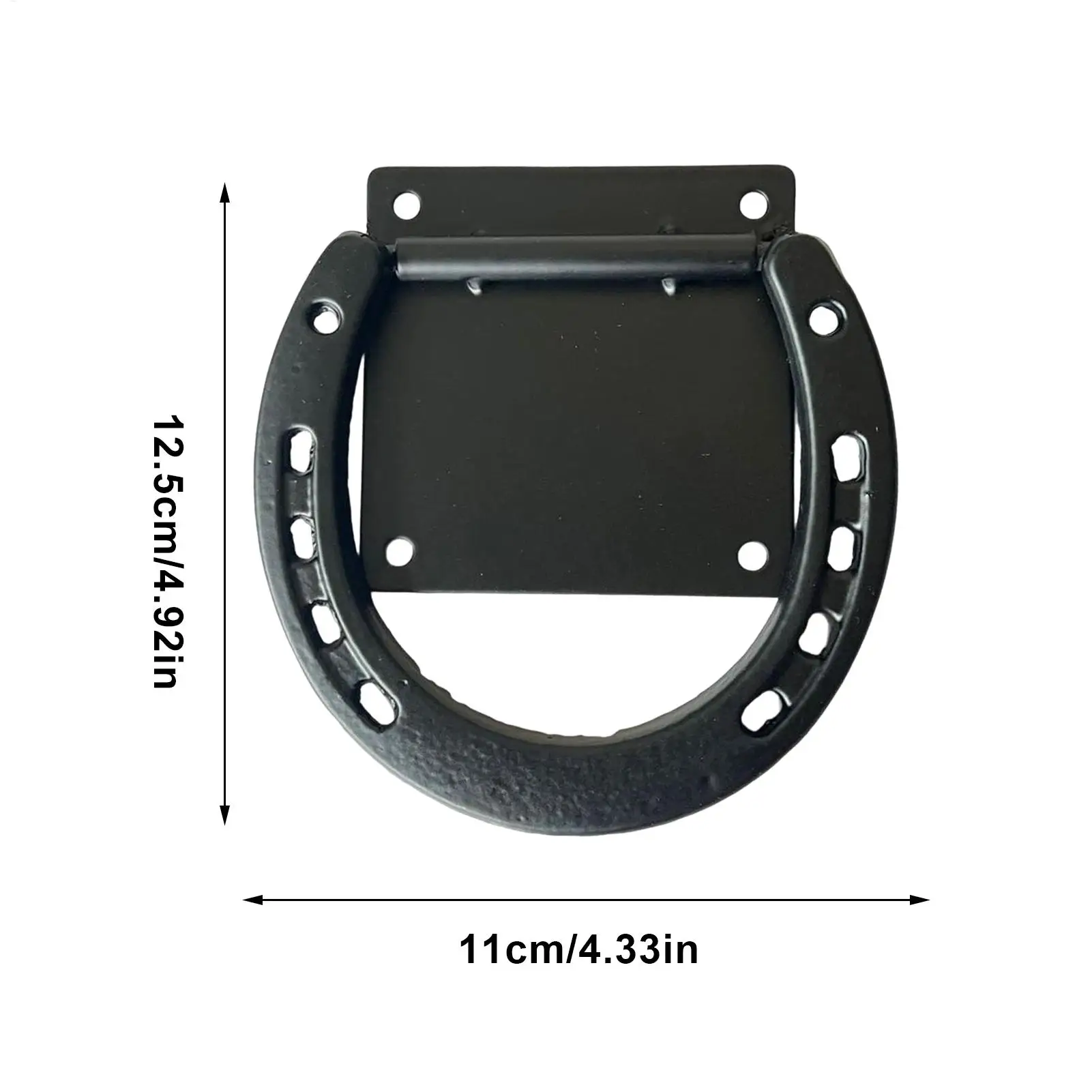 Anello per legare il cavallo Anello per legare il cavallo Forniture per fienile con viti di espansione per recinzione esterna Pascolo stabile per il contenimento degli animali