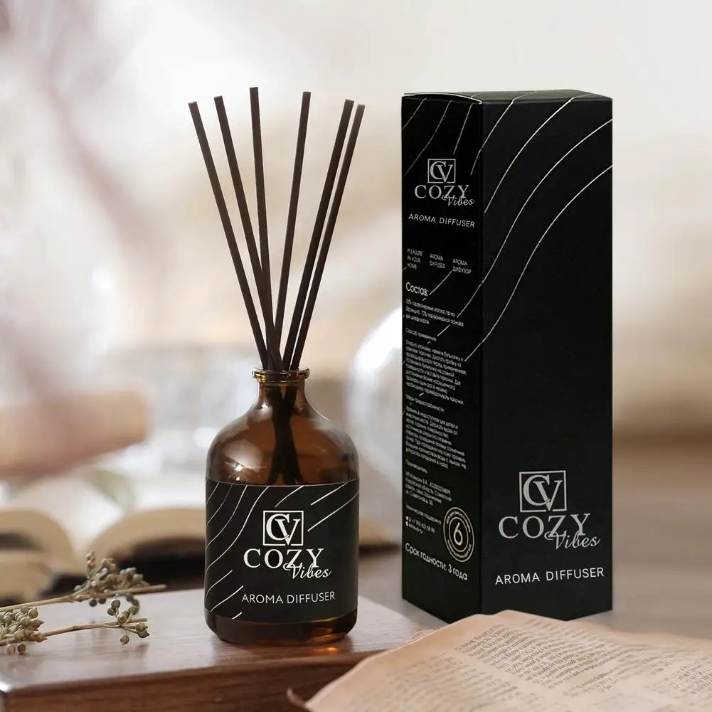 50 مللي عطر عطري عديم اللهب طويل الأمد عصا الناشر الروطان العطر زيت المنزل العطر الضروري مع U6t7