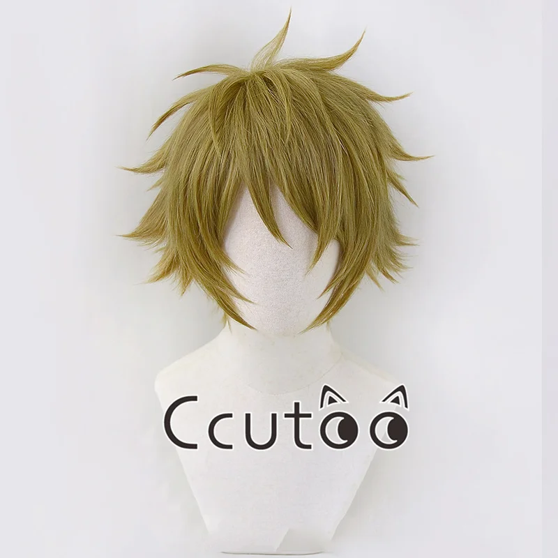 Takamine Midori Cosplay Wig Ensemble Stars ES Takamine Midori Short Green Heat Resistant Synthetic Halloween Wigs