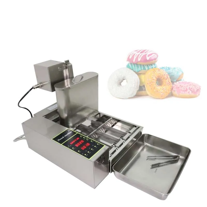 

Automatic Donut Fryer Machine Electric Cake Donut Maker Commercial Four Row Donuts Machine 110V/220V