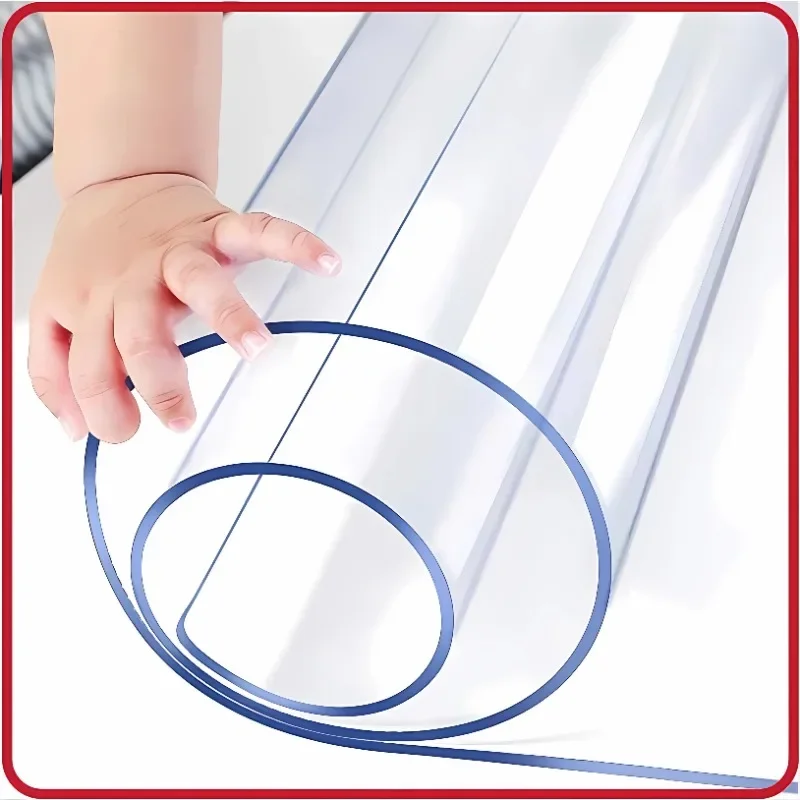 Clear Table ProtectorPlastic Table Cover Protector, Desk Protector Mat, Desk Pad Waterproof PVC Table Protecto