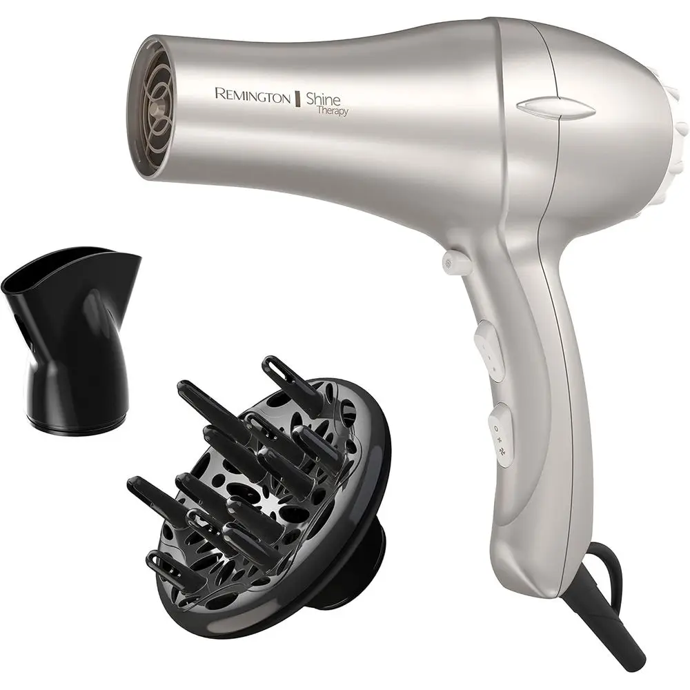 

Ionic Hair Dryer with Argan Oil and Keratin, 1875W Lightweight Dryer for Frizz Control and Smooth Shine