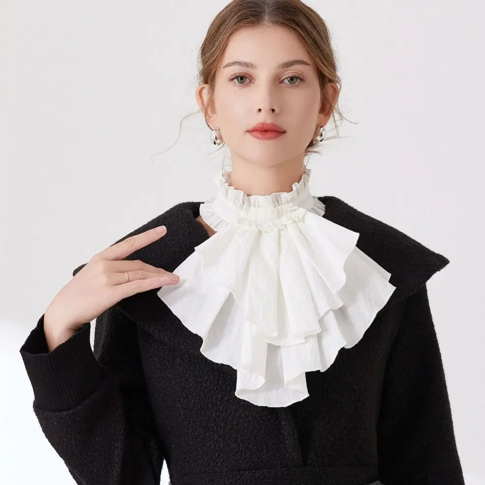 

Costume Accessory Detachable Lace Collar Medieval Style Vintage Renaissance Collar Layered Opera Fake Collar Party